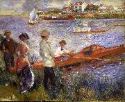 Pierre-Auguste Renoir Rowers at Chatou oil on canvas